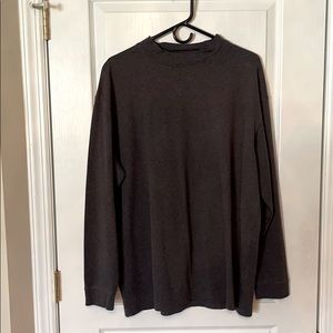 Men Large Half Turtleneck — GREY